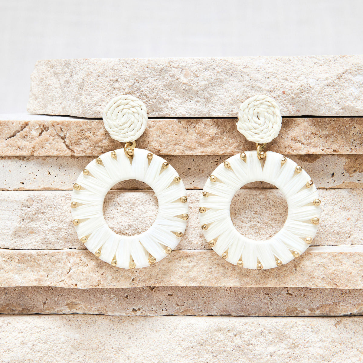 Boucles D&#39;Oreilles Joee Ecru