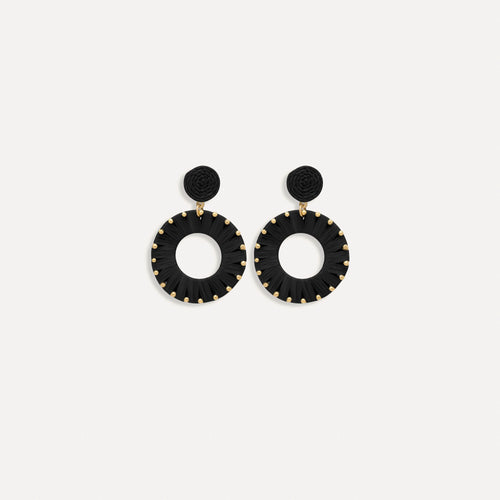 Boucles d'oreilles Joee  Noir