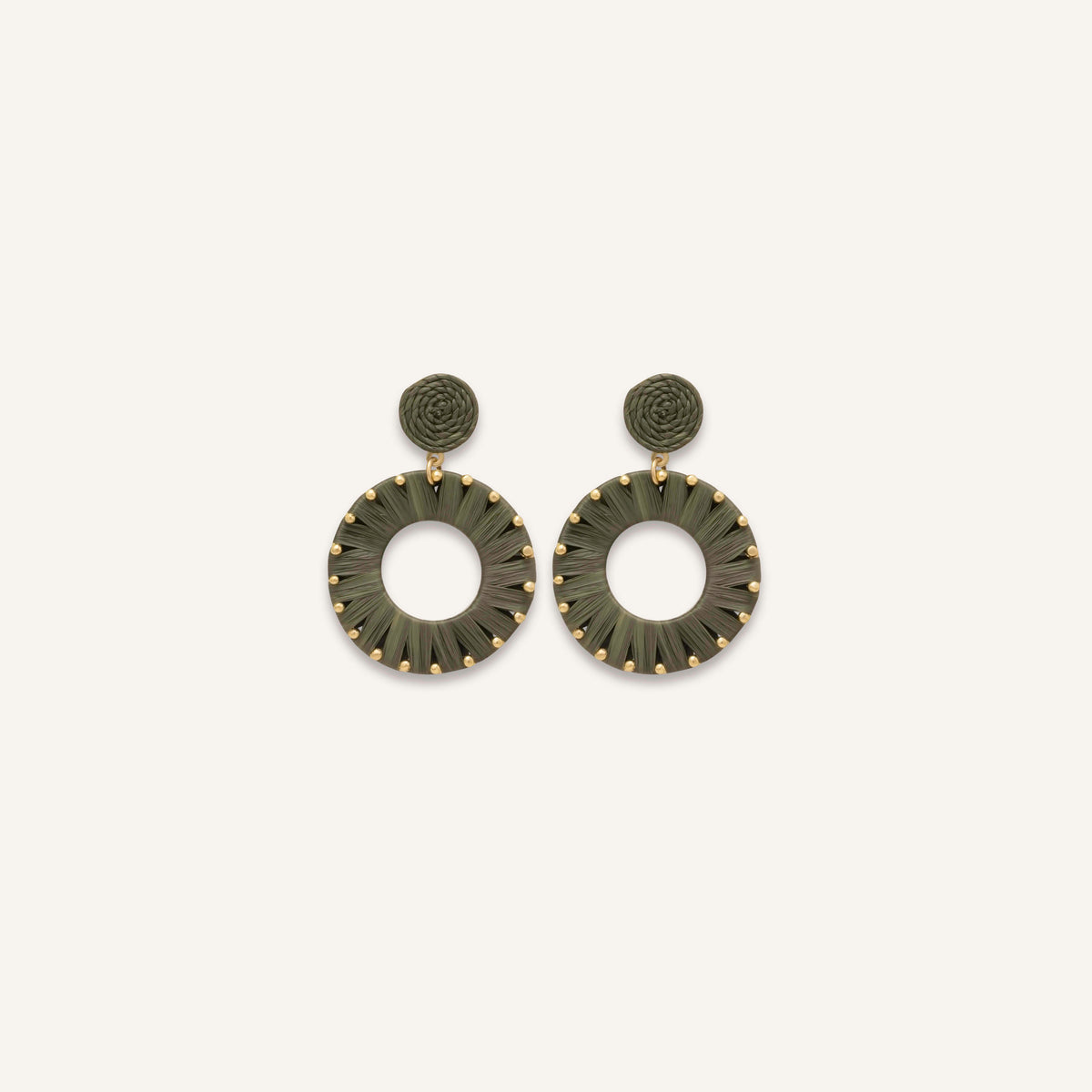 Boucles d'oreilles Joee Vert Sous Bois