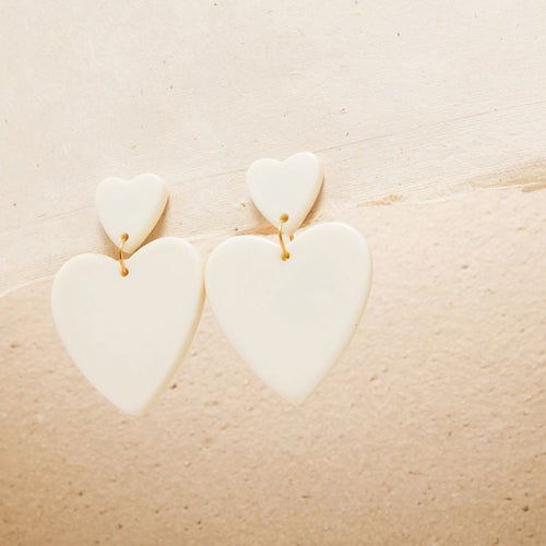 Boucles D'Oreilles Mini Theophile Ecru