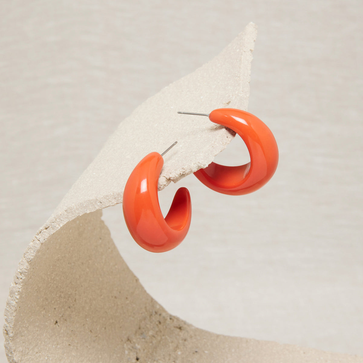 Boucles D&#39;Oreilles Mini Irene Orange Brulee