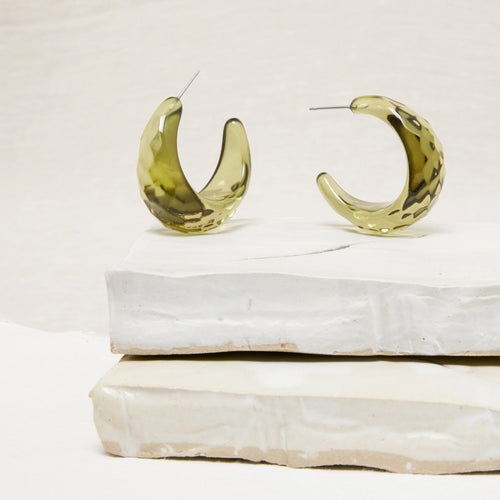 Boucles D'Oreilles Irena Avocat Transparent