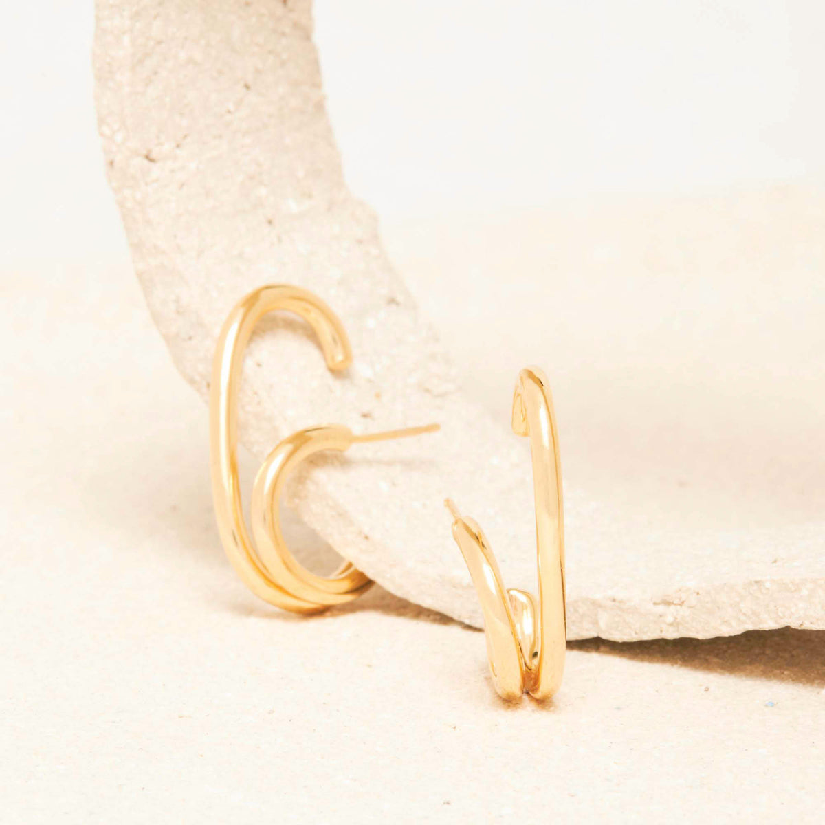 Boucles d&#39;oreilles Tiffen Or