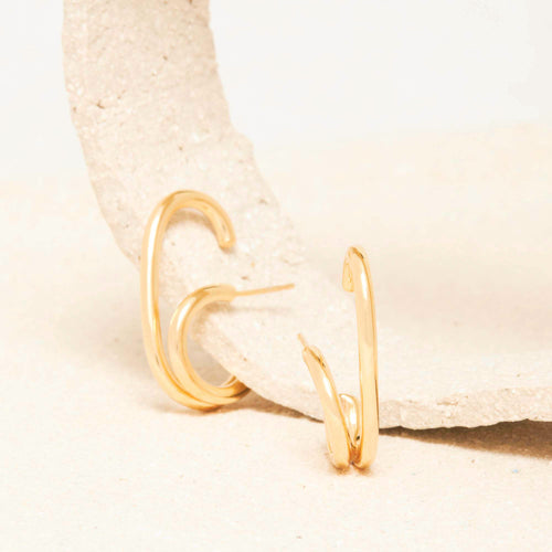 Boucles d&#39;oreilles Tiffen Or