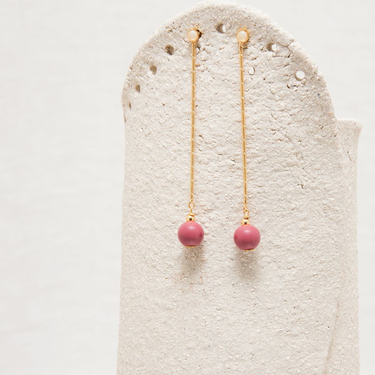 Boucles D'Oreilles Mini Lean Pourpre