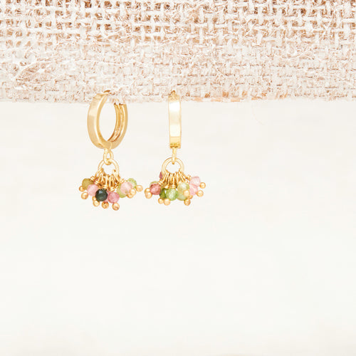 Créoles Aimi Tourmaline Multi