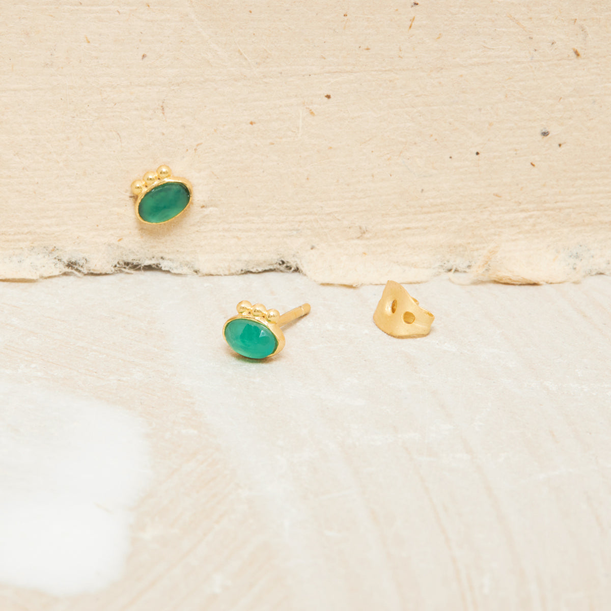 Boucles D'Oreilles Shanni Onyx Vert