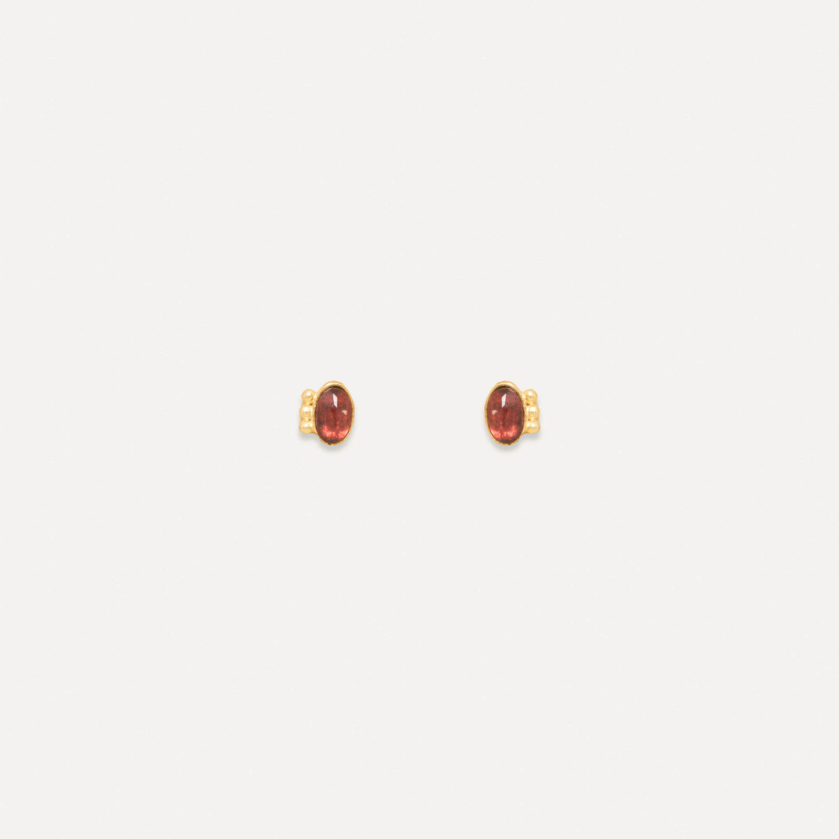 Boucles d'oreilles Shanni Grenat