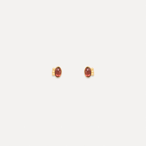 Boucles d'oreilles Shanni Grenat