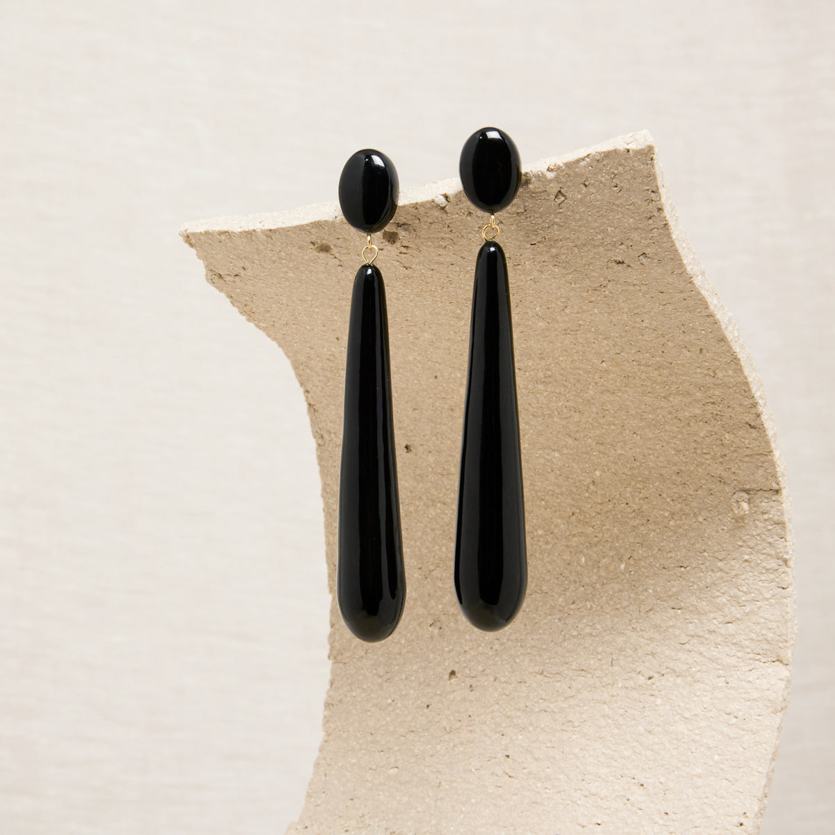 Boucles D'Oreilles Maxi Gala Noir