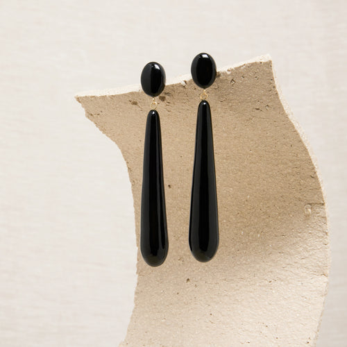 Boucles D'Oreilles Maxi Gala Noir