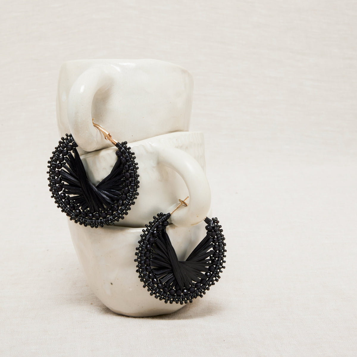 Boucles D'Oreilles Grazziella Noir