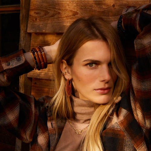 Boucles D&#39;Oreilles Grazziella Muscade