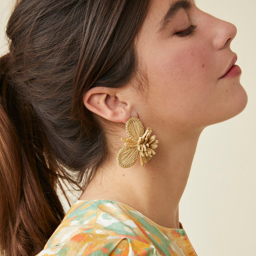 Boucles D&#39;Oreilles Florita Naturel