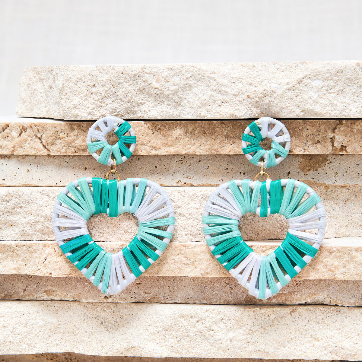 Boucles D'Oreilles Thea Menthe/Jade