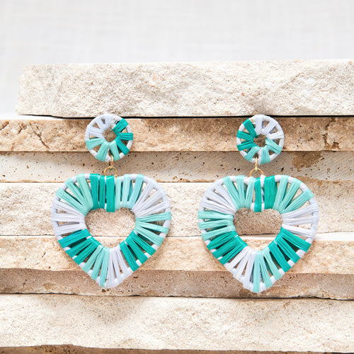 Boucles D'Oreilles Thea Menthe/Jade