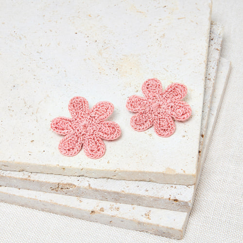 Boucles D'Oreilles Flore Orange Brulee
