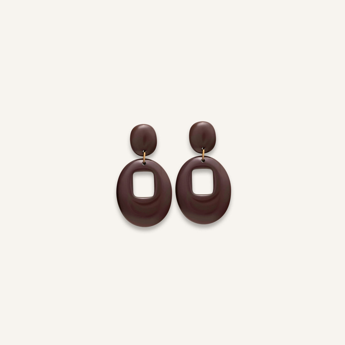 Boucles d'oreilles Elya Ebene