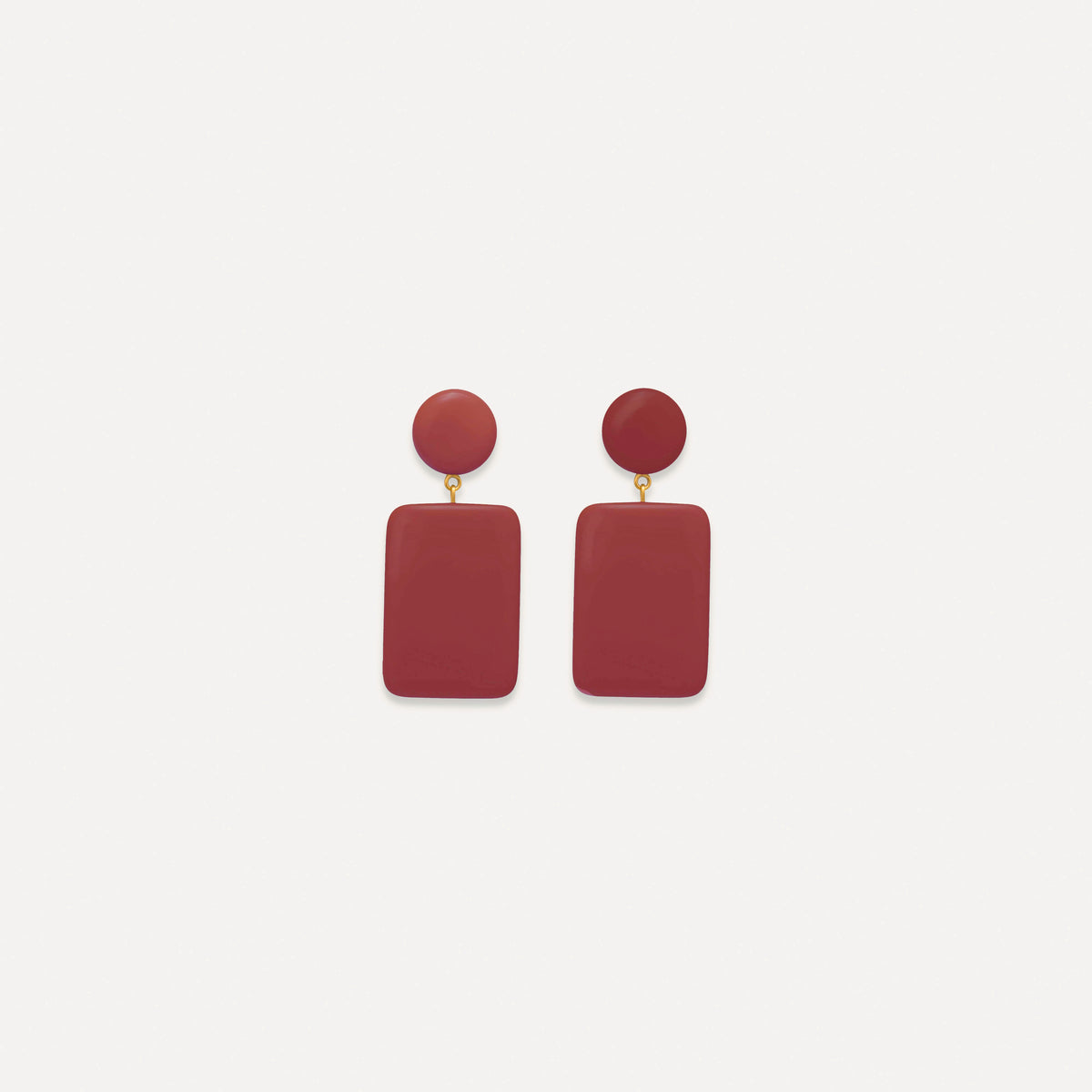 Boucles d'oreilles Mathilda Aubergine