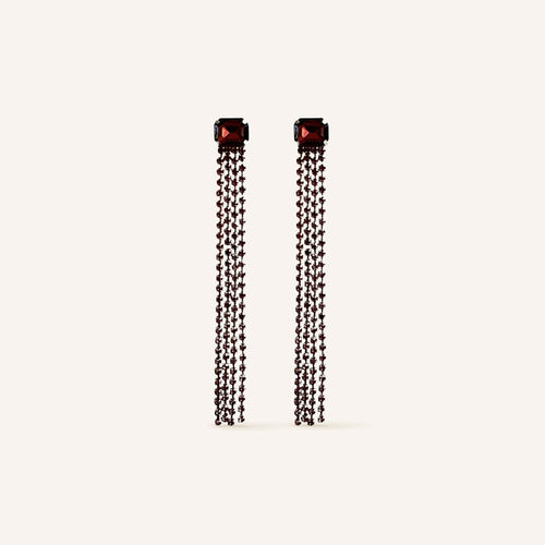Boucles d'oreilles Scarlet Grenat