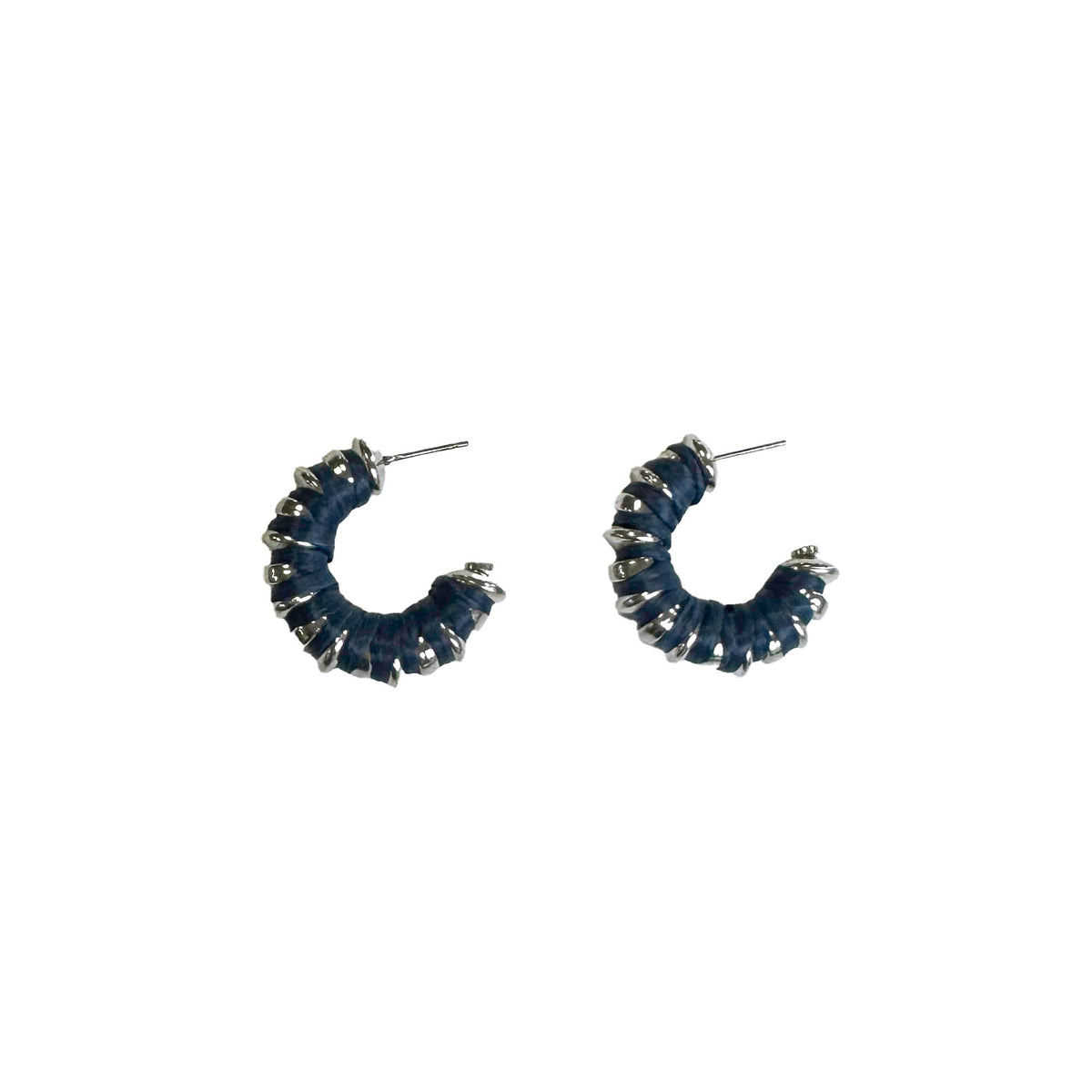Boucles d'oreilles Phedra Denim/Argent