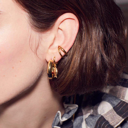 Boucles d'oreilles Josy Noir