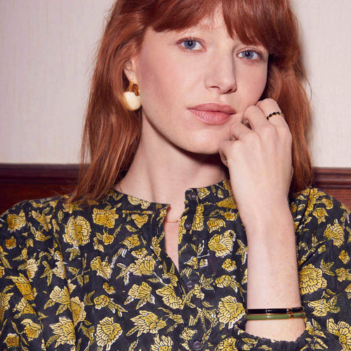 Boucles d&#39;oreilles Thade Ecru