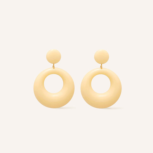 Boucles d'oreilles Phily Ecru