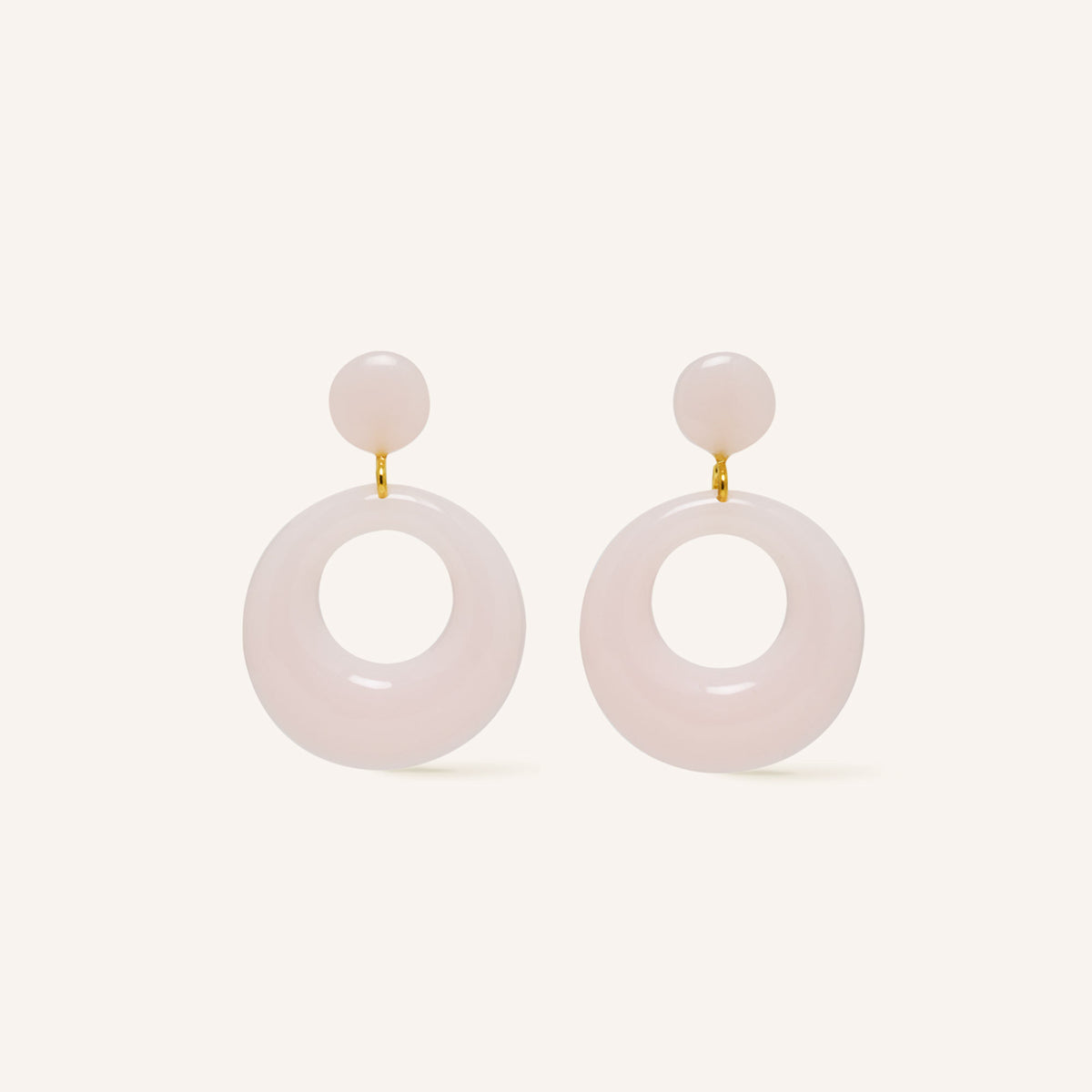 Boucles D'Oreilles Phily Agate Rose