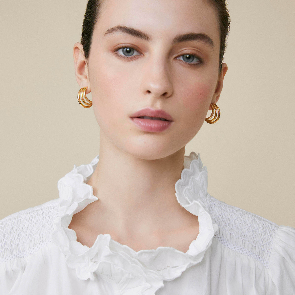 Boucles d'oreilles Trinity Or
