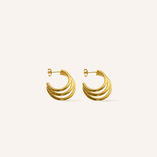 Boucles d'oreilles Trinity Or