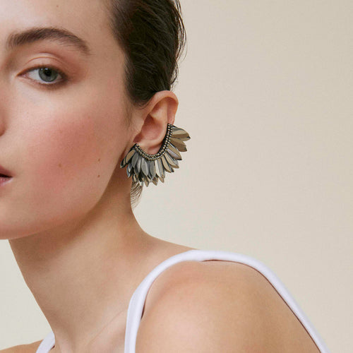 Boucles d'oreilles Emy Hematite