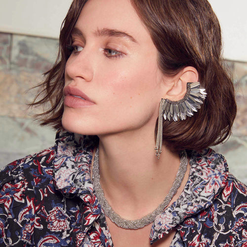 Boucles d'oreilles Emylie Hematite