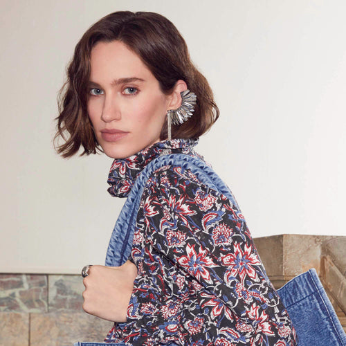 Boucles d'oreilles Emylie Hematite