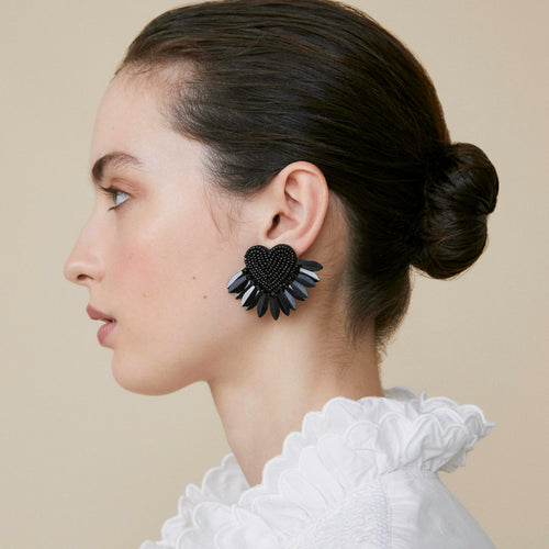 Boucles d&#39;oreilles Mindy Noir