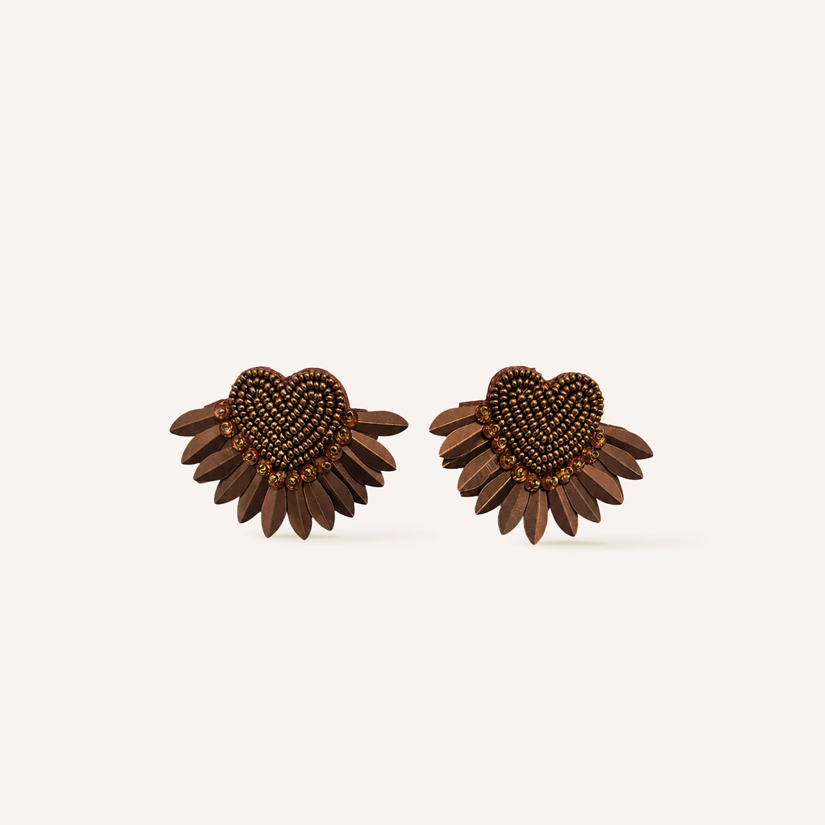Boucles D'Oreilles Mindy Chataigne Nacré