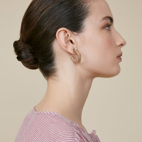 Boucles d&#39;oreilles Lexye Champagne