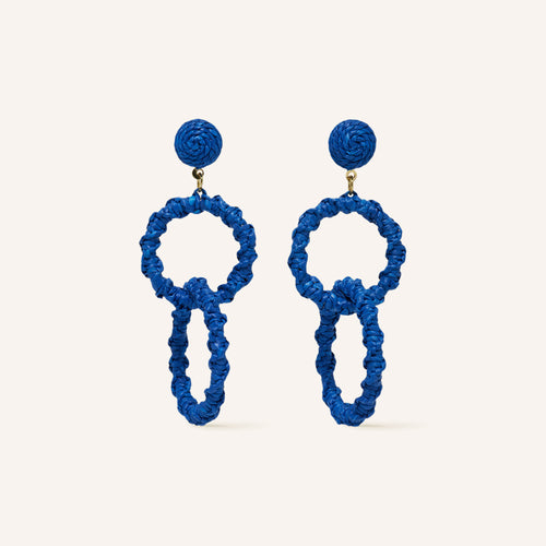Boucles D'Oreilles Oriane Indigo