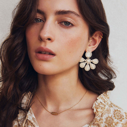 Boucles D'Oreilles Fiorenza Latte