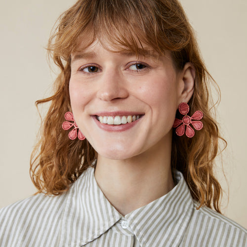 Boucles D'Oreilles Fiorenza Bourgogne