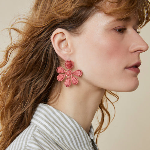 Boucles D'Oreilles Fiorenza Bourgogne