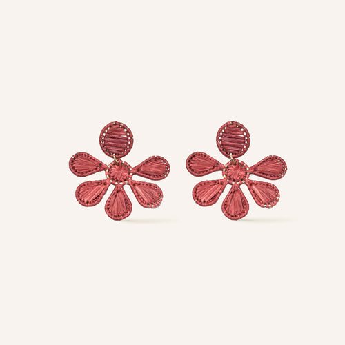 Boucles D'Oreilles Fiorenza Bourgogne