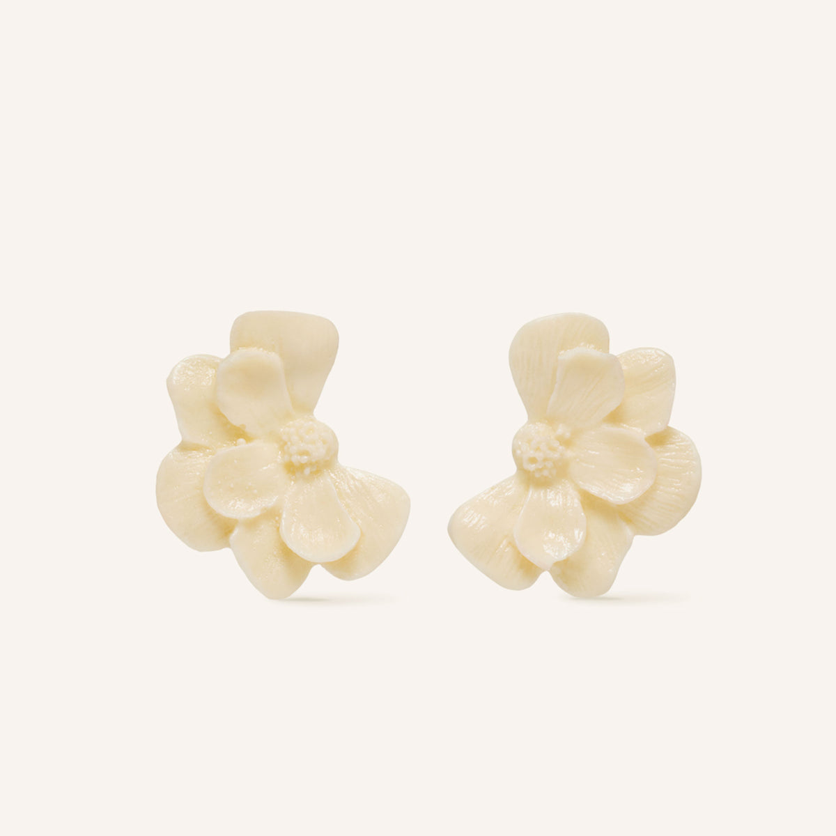 Boucles D'Oreilles Clarence Ecru