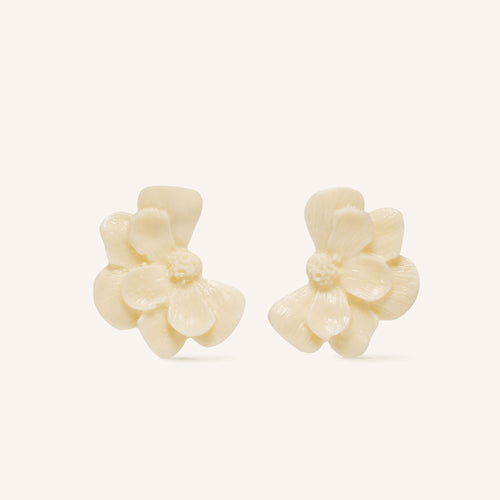 Boucles D'Oreilles Clarence Ecru