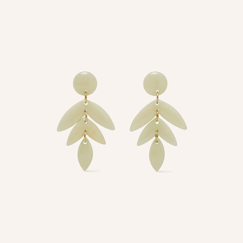 Boucles D'Oreilles Fanou Aqua Nacre