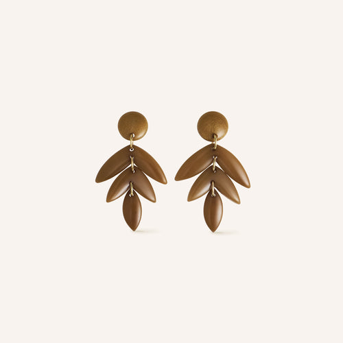 Boucles D'Oreilles Fanou Bronze Nacré