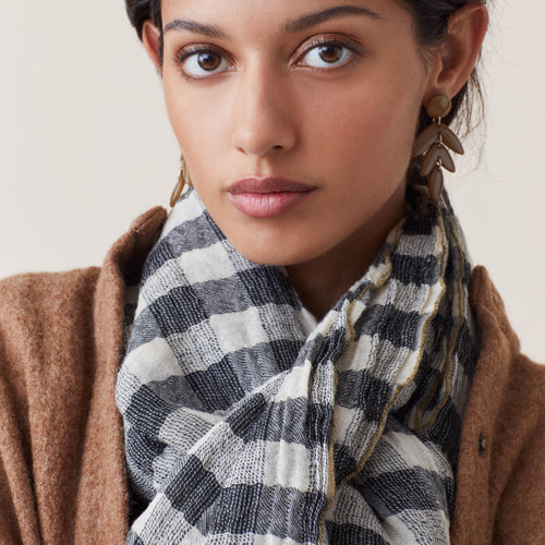 Boucles D'Oreilles Fanou Bronze Nacré