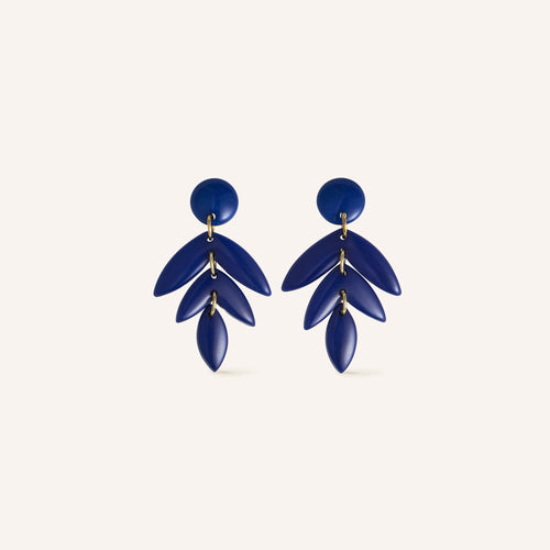 Boucles D'Oreilles Fanou Marine Nacré
