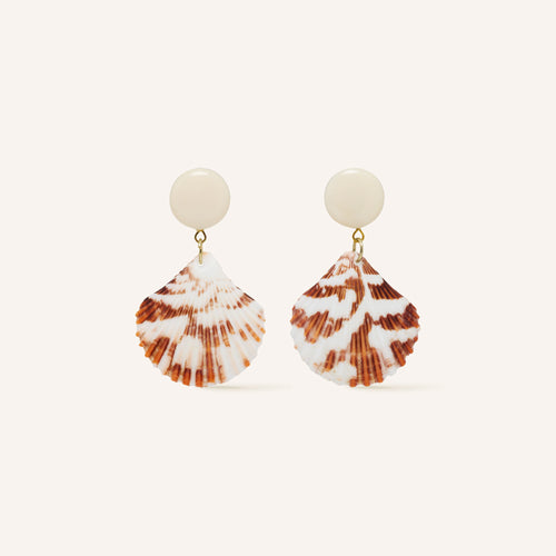 Boucles D'Oreilles Cassiopee Ecru