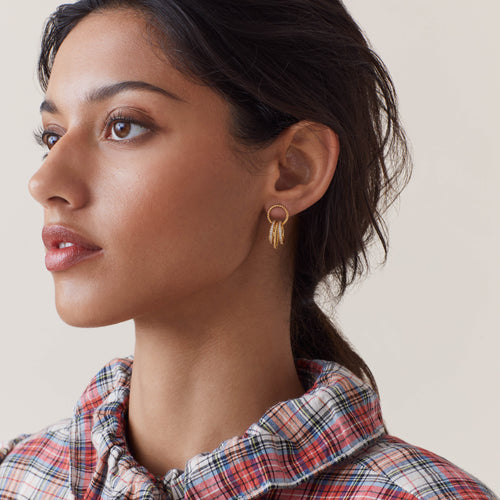 Boucles D'Oreilles Kiara Zircon Blanc